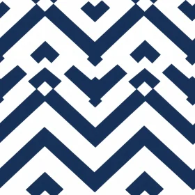 Blue Geometric Chevron Vector Pattern