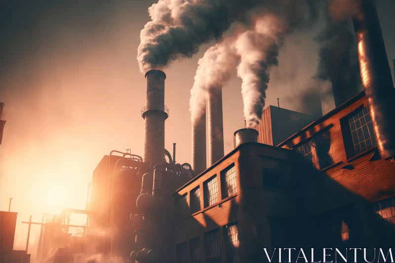 Ethereal Smoke: A Powerful Symbol of Environmental Activism AI Image