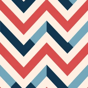 Retro Mid-Century Chevrons Pattern - Vector Design