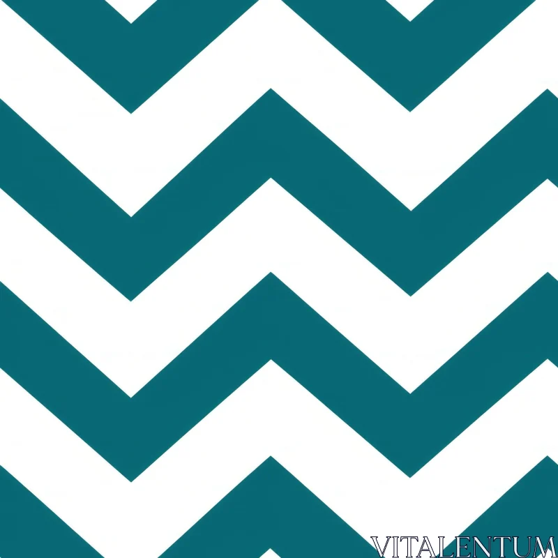 Blue and White Chevrons Seamless Pattern AI Image