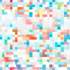 Blue Pixel Pattern Chaos