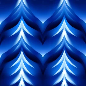 Stylish Blue and White Waves Pattern