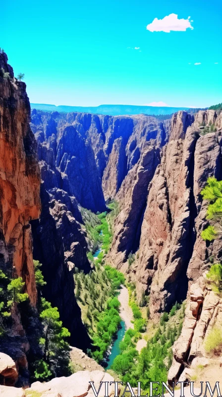 Captivating Canyon in Arizona | Indigo and Bronze | Multiple Filter Effect AI Image