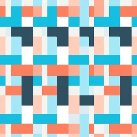 Colorful Geometric Rectangles Pattern