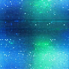 Blue and Green Mosaic Tile Art