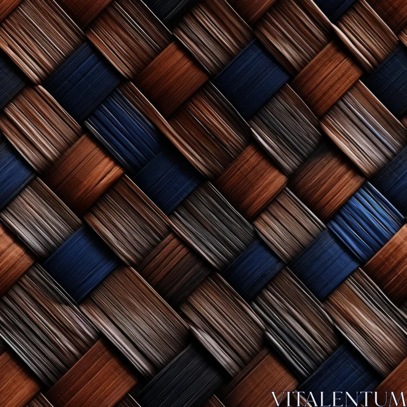 Realistic Wicker Basket Texture for Diverse Backgrounds AI Image