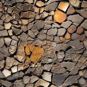 Cracked Earth Texture - Dark Brown Rough Texture