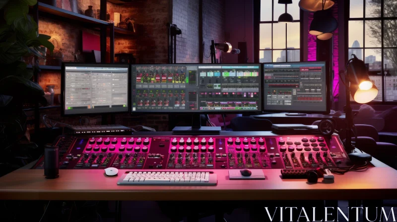 AI ART Professional Audio Engineer's Workstation - Technology Art