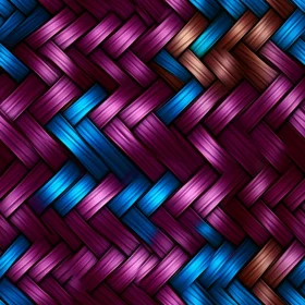 Colorful Basket Weave Pattern - Seamless Design for Backgrounds