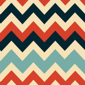 Retro 70s Chevrons Pattern - Seamless Design