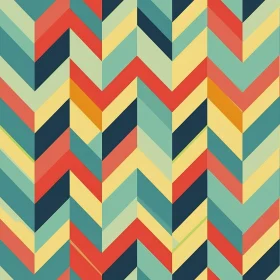 Retro Geometric Chevrons Pattern for Fabric and Wallpaper