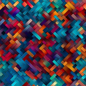 Colorful Herringbone Rectangles Seamless Pattern