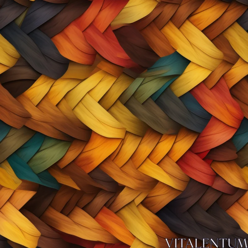 Intricate Woven Palm Leaves Pattern for Backgrounds and Textures AI Image