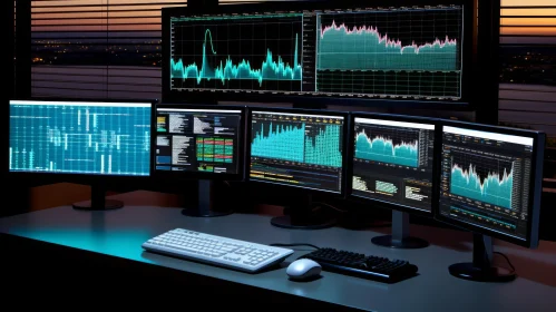 Stock Market Data on Computer Monitors - Financial Insights