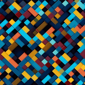 Colorful Diagonal Rectangles Pattern - Seamless Background Design