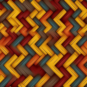 Woven Basket Seamless Pattern