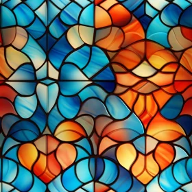 Seamless Stained Glass Texture for Mosaics
