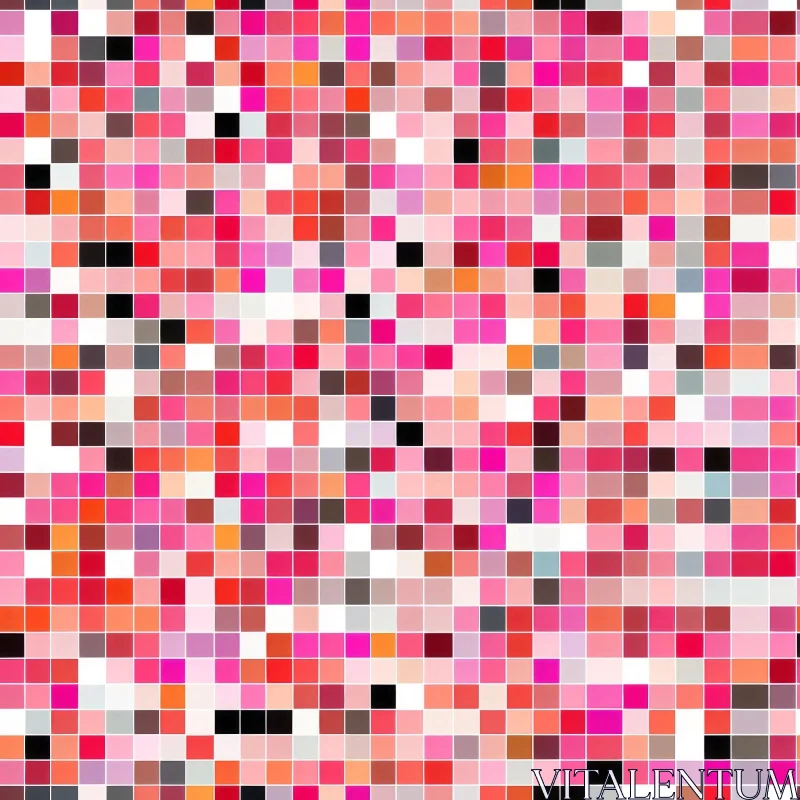 AI ART Colorful Pixel Mosaic Artwork