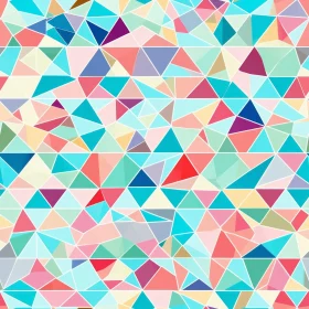 Colorful Triangle Pattern - Seamless Design