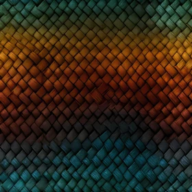 Woven Straw Mat Close-Up - Gradient Color