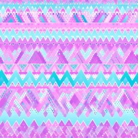 Colorful Geometric Shapes Pattern on Light Pink Background