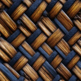 Detailed Wicker Basket Texture for 3D Design