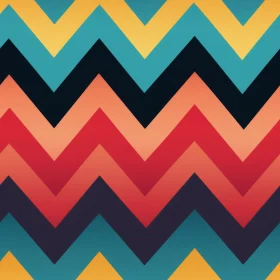 Retro 70s Chevrons Pattern - Seamless Vector Design