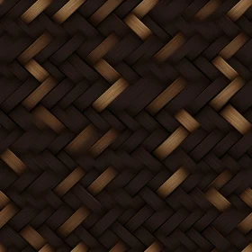 Dark Brown Woven Basket Texture | Seamless Pattern