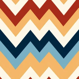 Retro 70s Chevrons Seamless Vector Pattern