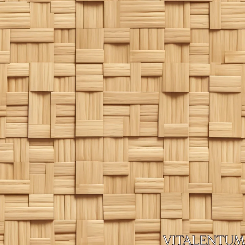 Woven Bamboo Wall Texture AI Image
