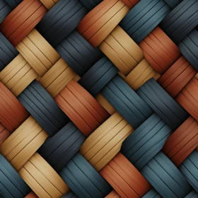 Basket Weave Seamless Pattern in Four Colors