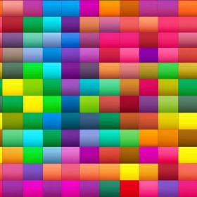 Colorful Abstract Geometric Composition