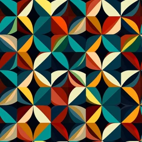 Colorful Geometric Circle Pattern