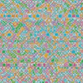 Pastel Multicolored Dots Seamless Pattern on White Background