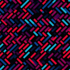 Glossy Geometric Pattern in Blue, Red, and Purple