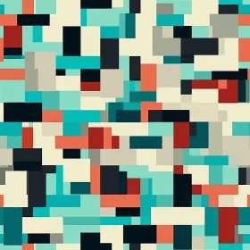 Colorful Rectangles Geometric Pattern for Home Decor