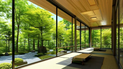 Japanese-style Room with Zen Garden: A Serene Retreat