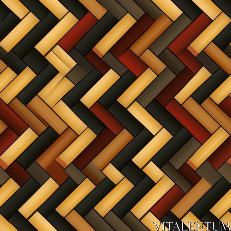 Parquet Herringbone Wood Pattern Background AI Image