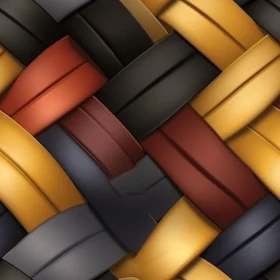 Woven Bands Seamless Pattern in Four Colors