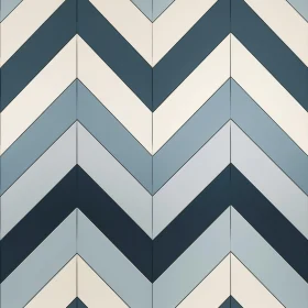 Blue and White Herringbone Tile Pattern