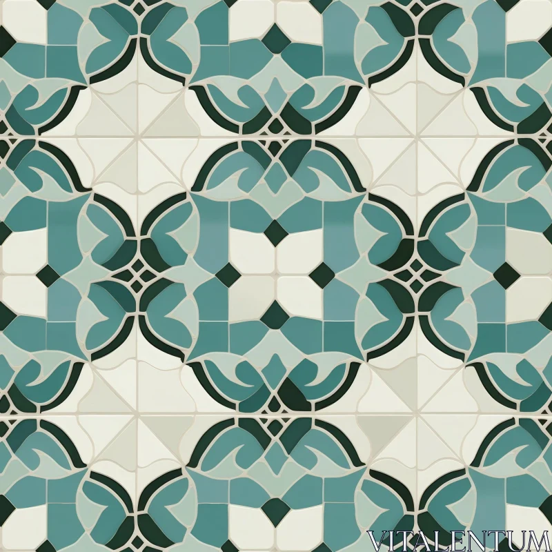 AI ART Moroccan Tiles Seamless Pattern - Unique Design