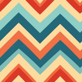 Retro 70s Zig Zag Pattern | Memphis Design Influence