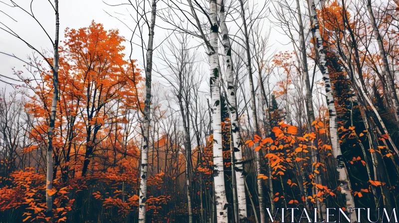 Captivating Autumn Forest Photography AI Image
