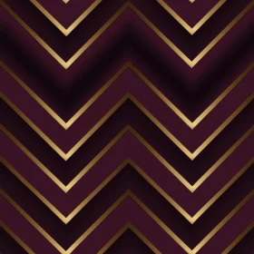 Gold Chevrons Herringbone Pattern on Purple Background
