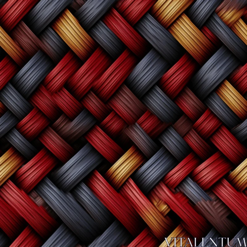 Basket Weave Pattern Texture AI Image