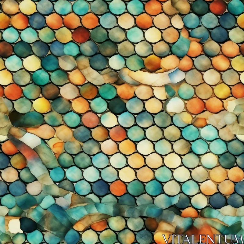 Colorful Abstract Background - Dark Multicolored Spots AI Image