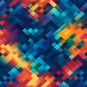 Multicolor Pixel Geometric Pattern | Vector Illustration