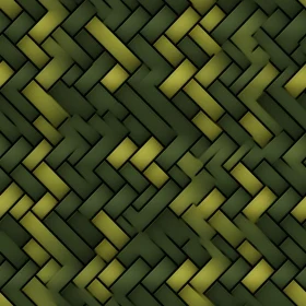 Green and Yellow Basket Weave Pattern