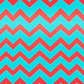Red and Blue Chevron Pattern on White Background