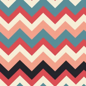 Retro Geometric Chevrons Pattern